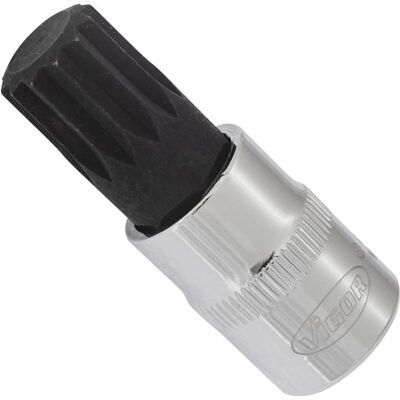 Vigor V6112 M14 Embout de tournevis à denture interne - 3/8 pouce - Publicité Vigor V6112 M14 Embout de tournevis à denture interne - 3/8 pouce - Publicité