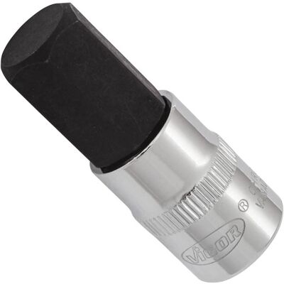 Vigor Encaixe de 14mm para 3/8 polegadas - Hexágono interno - 49mm Vigor Encaixe de 14mm para 3/8 polegadas - Hexágono interno - 49mm