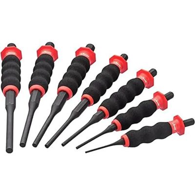 Vigor V6200 Punch Tool Kit - 7 Sizes, Ergonomic Handle Vigor V6200 Punch Tool Kit - 7 Sizes, Ergonomic Handle