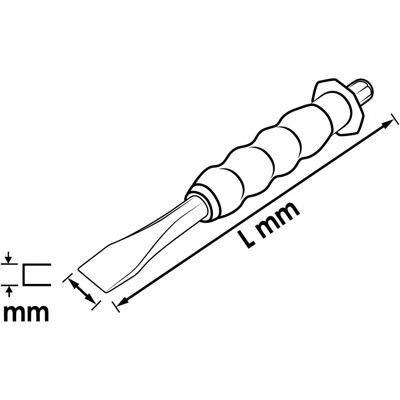 Vigor Modell V6220-29 Flachmeißel - 29mm Vigor Modell V6220-29 Flachmeißel - 29mm