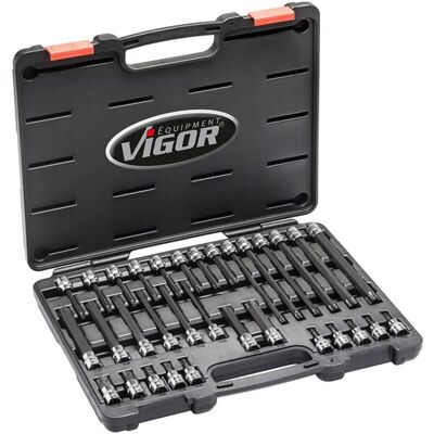 Vigor V6017 Steckschlüssel-Set - 3/8" TORX - 32 Stücke Vigor V6017 Steckschlüssel-Set - 3/8" TORX - 32 Stücke