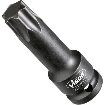 Vigor Impact Schraubendreher-Einsatz - V7017-T80 - 1/2 Zoll TORX Impact Vigor Impact Schraubendreher-Einsatz - V7017-T80 - 1/2 Zoll TORX Impact