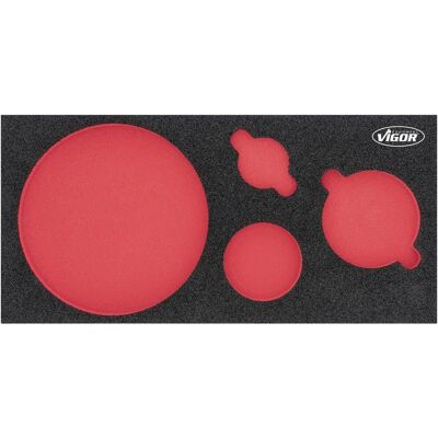 Vigor V7263-L Weiche Schaumstoffeinlage - Werkzeugorganizer Vigor V7263-L Weiche Schaumstoffeinlage - Werkzeugorganizer
