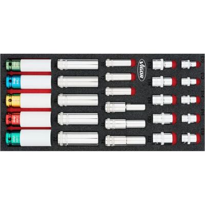 Vigor V7323 Steckschlüssel-Satz - 10-22 mm Vigor V7323 Steckschlüssel-Satz - 10-22 mm