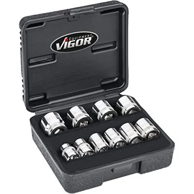 Vigor Modell V7538/10 Doppel-Sechskant Steckschlüsselsatz - 3/8 Zoll Antrieb Vigor Modell V7538/10 Doppel-Sechskant Steckschlüsselsatz - 3/8 Zoll Antrieb