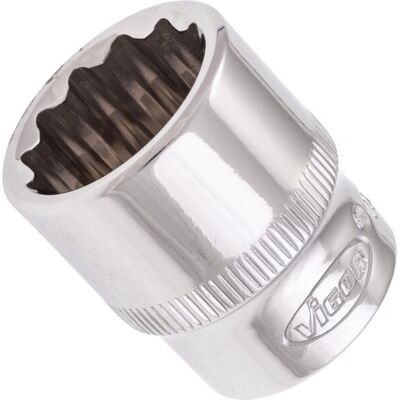 Vigor V7538-18 Sats för hylsor - Extern hexagon 18mm 3/8" Vigor V7538-18 Sats för hylsor - Extern hexagon 18mm 3/8"