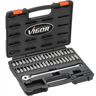 Hazet Vigor V7784 Ratschen-Werkzeugset - Niedrigprofil, 10mm Sechskant, 250mm Hazet Vigor V7784 Ratschen-Werkzeugset - Niedrigprofil, 10mm Sechskant, 250mm