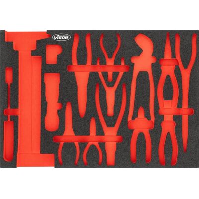Vigor - V5636N-L - 563 x 393 x 35 mm - foam insert Vigor - V5636N-L - 563 x 393 x 35 mm - foam insert