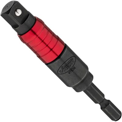 Vigor V7638 Steckadapters - 20° Drehwinkel, 6,3mm Sechskant, 10mm Quadrat, 92mm Vigor V7638 Steckadapters - 20° Drehwinkel, 6,3mm Sechskant, 10mm Quadrat, 92mm