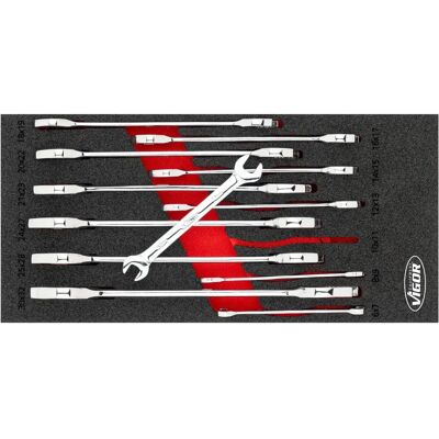 Vigor V6721N Coffret de tournevis - Insert en mousse souple - Publicité Vigor V6721N Coffret de tournevis - Insert en mousse souple - Publicité