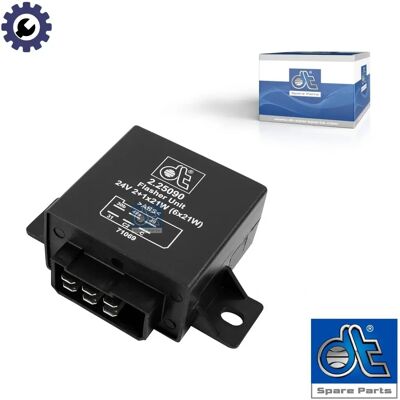 DT Spare Parts 2.25090 Indicator Relay - Electronic, 24V, 2+1x21W DT Spare Parts 2.25090 Indicator Relay - Electronic, 24V, 2+1x21W