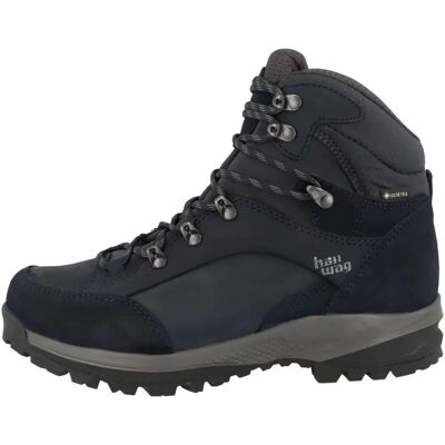 Hanwag Dames Banks Straight Fit Extra GTX Wandelschoen Navy/Asfalt - Maat 6,5 Hanwag Dames Banks Straight Fit Extra GTX Wandelschoen Navy/Asfalt - Maat 6,5