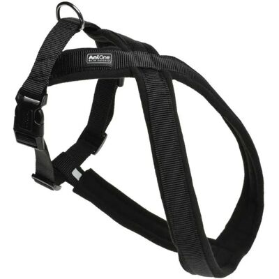 Harnais en nylon AniOne Noir S - Équipement extérieur pour chiens Harnais en nylon AniOne Noir S - Équipement extérieur pour chiens