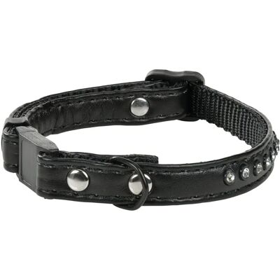 MORE Katzenhalsband mit Strass 19-30cm Schwarz - Katzenhalsband MORE Katzenhalsband mit Strass 19-30cm Schwarz - Katzenhalsband
