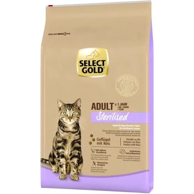 Select Gold Katzenfutter sterilisiert mit Hühnchen & Reis Select Gold Katzenfutter sterilisiert mit Hühnchen & Reis