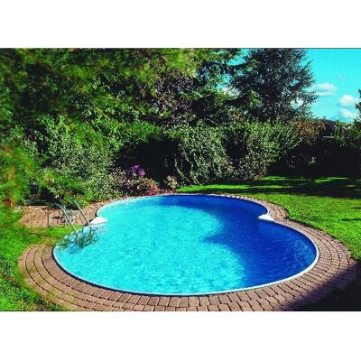 Summer Fun Erdbecken - Kapazität 21000L - Stahlwand - Frostsicher - UV-Stabilisiert - Einfacher Aufbau Summer Fun Erdbecken - Kapazität 21000L - Stahlwand - Frostsicher - UV-Stabilisiert - Einfacher Aufbau