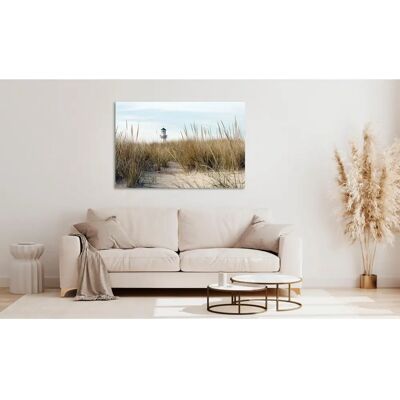 QUEENCE Erasmus Acrylbild - 90x60cm, Weiß, Strand, Querformat QUEENCE Erasmus Acrylbild - 90x60cm, Weiß, Strand, Querformat