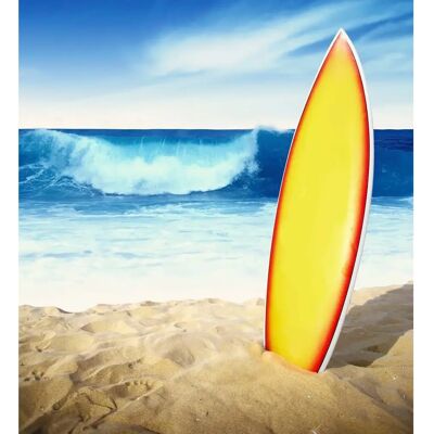 QUEENCE Emda Acrylglasbild - Strand, 80x60cm, Gelb QUEENCE Emda Acrylglasbild - Strand, 80x60cm, Gelb