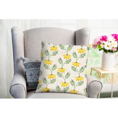 QUEENCE - Fargo - Gelb - 40x40 cm - Kissenbezug QUEENCE - Fargo - Gelb - 40x40 cm - Kissenbezug
