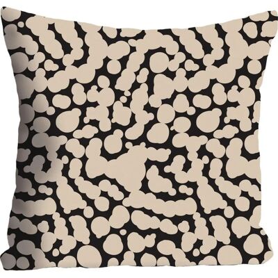 QUEENCE Dots Dekokissen - 40x40cm - Polyester - Stilvolles Wohnaccessoire QUEENCE Dots Dekokissen - 40x40cm - Polyester - Stilvolles Wohnaccessoire
