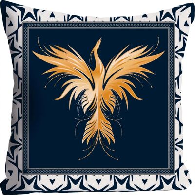 QUEENCE Phoenix - Bunte Mystische Vogel Dekokissen - 40x40cm QUEENCE Phoenix - Bunte Mystische Vogel Dekokissen - 40x40cm