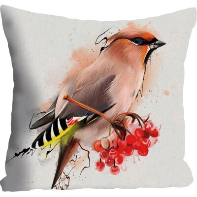 QUEENCE Vogel Dekokissen - Dekor, Moderner Stil, 40x40cm QUEENCE Vogel Dekokissen - Dekor, Moderner Stil, 40x40cm