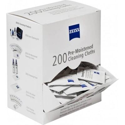Lingettes nettoyantes Zeiss - 200 pcs - Accessoire optique - Publicité Lingettes nettoyantes Zeiss - 200 pcs - Accessoire optique - Publicité