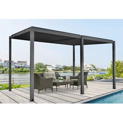 Pergola con Techo de Lamas - Pergola Pergola con Techo de Lamas - Pergola