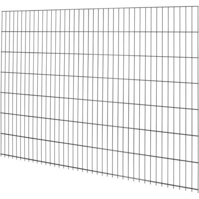 FLORAWORLD - Doppelstabmatte 6mm 50x200 - Anthrazit - Metal Fence Panel FLORAWORLD - Doppelstabmatte 6mm 50x200 - Anthrazit - Metal Fence Panel