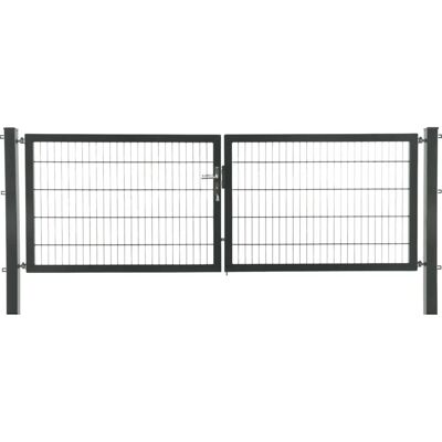 FLORAWORLD - Doppeltor Premium 300x100 - Silber - Tor FLORAWORLD - Doppeltor Premium 300x100 - Silber - Tor
