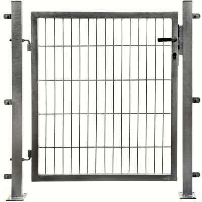FLORAWORLD - Einzeltor comfort - Silberfarben - 100x100 cm - Gate FLORAWORLD - Einzeltor comfort - Silberfarben - 100x100 cm - Gate