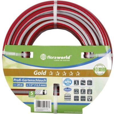 Floraworld Tubo da giardino 1/2" 30m NTS rosso Floraworld Tubo da giardino 1/2" 30m NTS rosso
