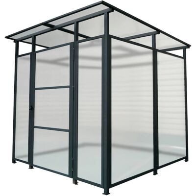 Floraworld Gartenhaus - Kunststoff, Grau - 227x236x223cm - Gartenhaus Floraworld Gartenhaus - Kunststoff, Grau - 227x236x223cm - Gartenhaus