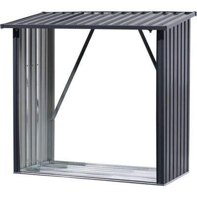 Floraworld L 150 x 75 x 142/154 cm Kaminholzregal - Feuerholzregal Floraworld L 150 x 75 x 142/154 cm Kaminholzregal - Feuerholzregal