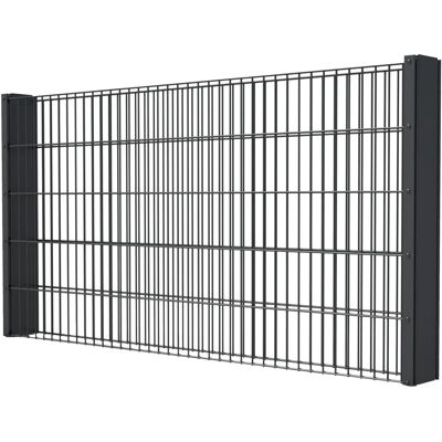 FLORAWORLD - Gabione 12x83x201 cm - Stahl - grau - Gabion FLORAWORLD - Gabione 12x83x201 cm - Stahl - grau - Gabion