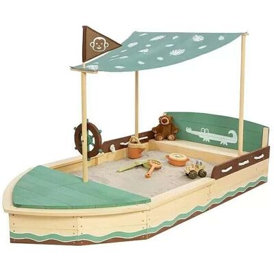 MUDDY BUDDY Jungle King Holzsandkasten - Kindersandkasten MUDDY BUDDY Jungle King Holzsandkasten - Kindersandkasten