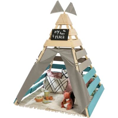 Muddy Buddy Outdoor Tipi Dreamer - Kindersicheres Zypressenholz, 135x135x170 cm Muddy Buddy Outdoor Tipi Dreamer - Kindersicheres Zypressenholz, 135x135x170 cm