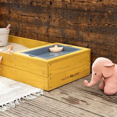 MUDDY BUDDY Space Saver - Kompakter Holzsandkasten für Kinder MUDDY BUDDY Space Saver - Kompakter Holzsandkasten für Kinder