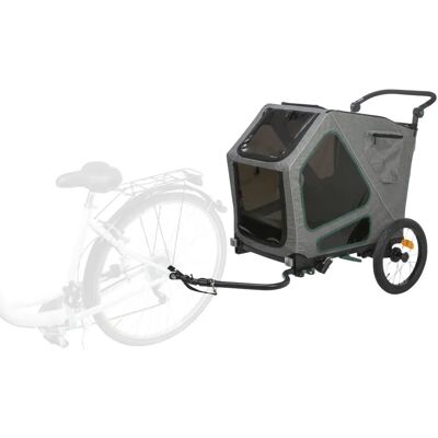 TRIXIE Cykelvagn för hundar Grey/Sage - Cykelvagn TRIXIE Cykelvagn för hundar Grey/Sage - Cykelvagn