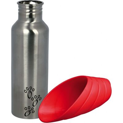 Trixie Dog Bottle with Bowl - 0.75L Travel Water Dispenser Trixie Dog Bottle with Bowl - 0.75L Travel Water Dispenser