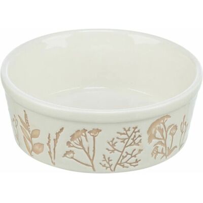 Trixie Dog/Cat Bowl - 1.2L White Taupe Ceramic Trixie Dog/Cat Bowl - 1.2L White Taupe Ceramic