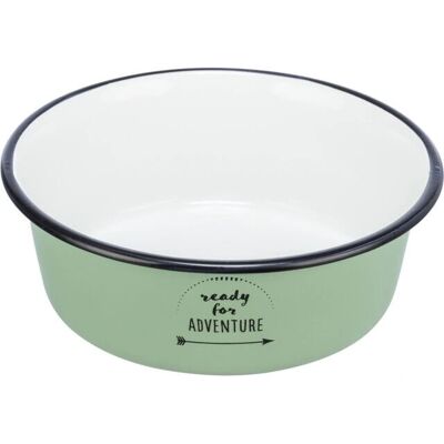 Trixie Green Enamel/Stainless Steel Dog/Cat Bowl - 17cm 900ml Trixie Green Enamel/Stainless Steel Dog/Cat Bowl - 17cm 900ml