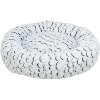 Trixie Cama Mila Redonda de Felpa para Perros Blanco y Gris - Cama para Perros y Gatos Trixie Cama Mila Redonda de Felpa para Perros Blanco y Gris - Cama para Perros y Gatos