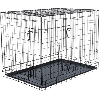 TRIXIE Hundekäfig Schwarz - Medium - 78x62x55cm - Hundebox TRIXIE Hundekäfig Schwarz - Medium - 78x62x55cm - Hundebox