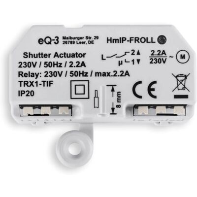 HomeMatic HmIP-FROLL White - Blind/Shutter Accessory HomeMatic HmIP-FROLL White - Blind/Shutter Accessory
