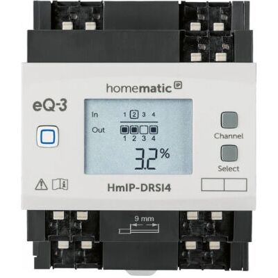 Homematic IP HMIP-DRSI4 Intelligenter Schaltaktor 4-Kanal Homematic IP HMIP-DRSI4 Intelligenter Schaltaktor 4-Kanal