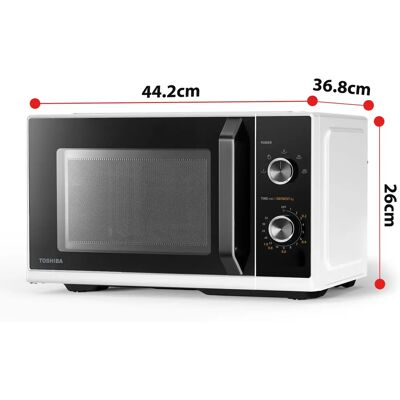 Toshiba MW3-MM20PF(WH) - Vit - Enkelmikrovågsugn Toshiba MW3-MM20PF(WH) - Vit - Enkelmikrovågsugn