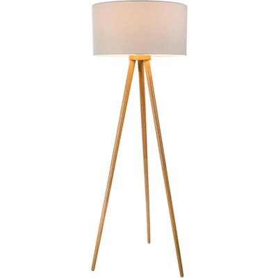 Nino Stehlampe - Braun, 150cm, 1-flammig, Holz/Stoff Nino Stehlampe - Braun, 150cm, 1-flammig, Holz/Stoff