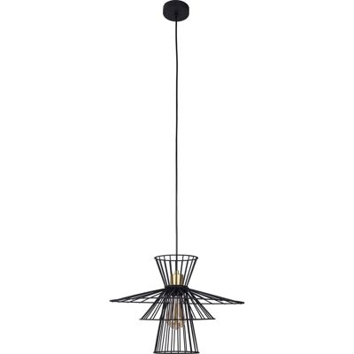 NINO LEUCHTEN TAREK Schwarze Pendelleuchte - 45cm Ø, Höhenverstellbar NINO LEUCHTEN TAREK Schwarze Pendelleuchte - 45cm Ø, Höhenverstellbar