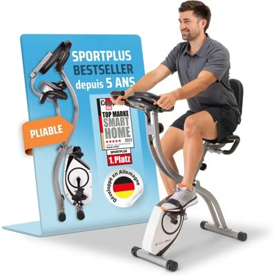 Vélo d'exercice pliable Sportplus - SP-HT-1003 - Vélo - Publicité Vélo d'exercice pliable Sportplus - SP-HT-1003 - Vélo - Publicité